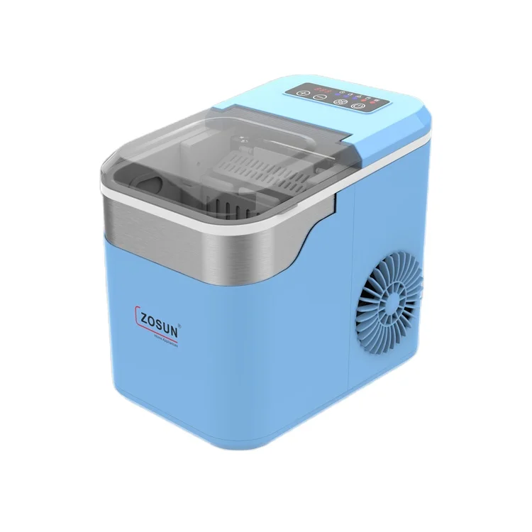Household 12kg Ice Maker Machine Portable Countertop Automatic Electric Ice Maker Cube Making Machine Self- Cleaning Function