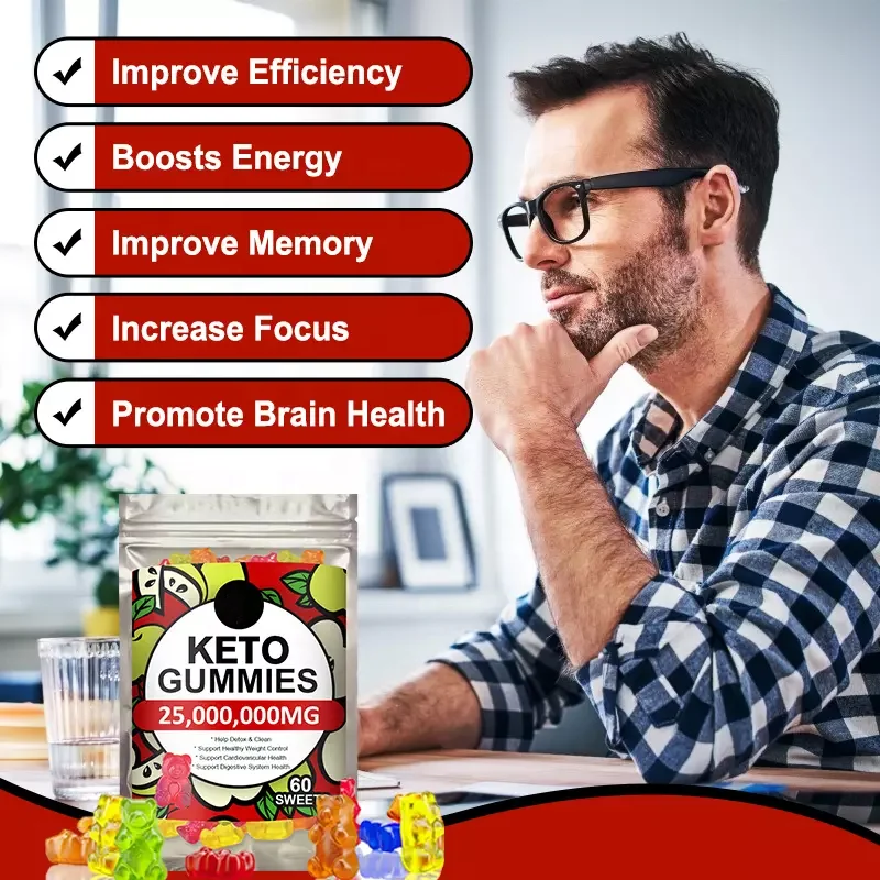 Wholesale Herbal Extract  Supplement Healthy Weight Loss Gummy Candy Keto Fat Burning Gummies