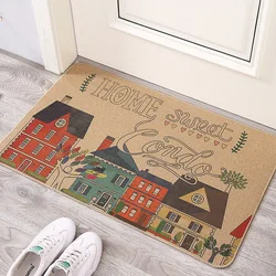 Winter Funny Doormat Decorative Farmhouse Holiday Front Door Mat for Home Entrance Indoor Outdoor