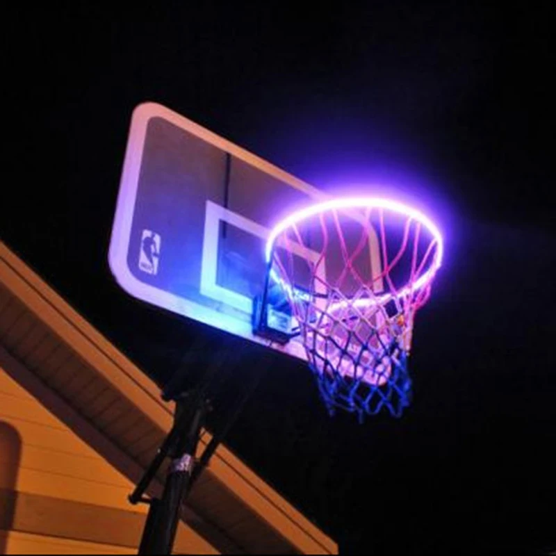 Hoop Light LED Strip Basketball Rim Attachment Helps Shoot   Hoops At Night basketball frame lamp