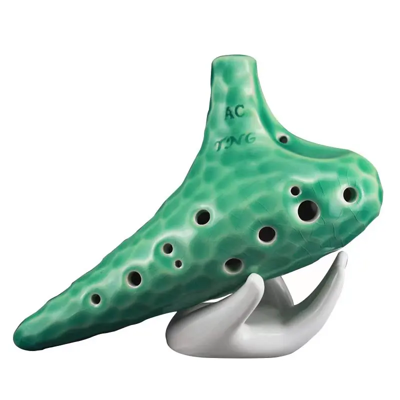 Wholesale 12-Hole Ocarina Handmade Musical Instrument for Recording