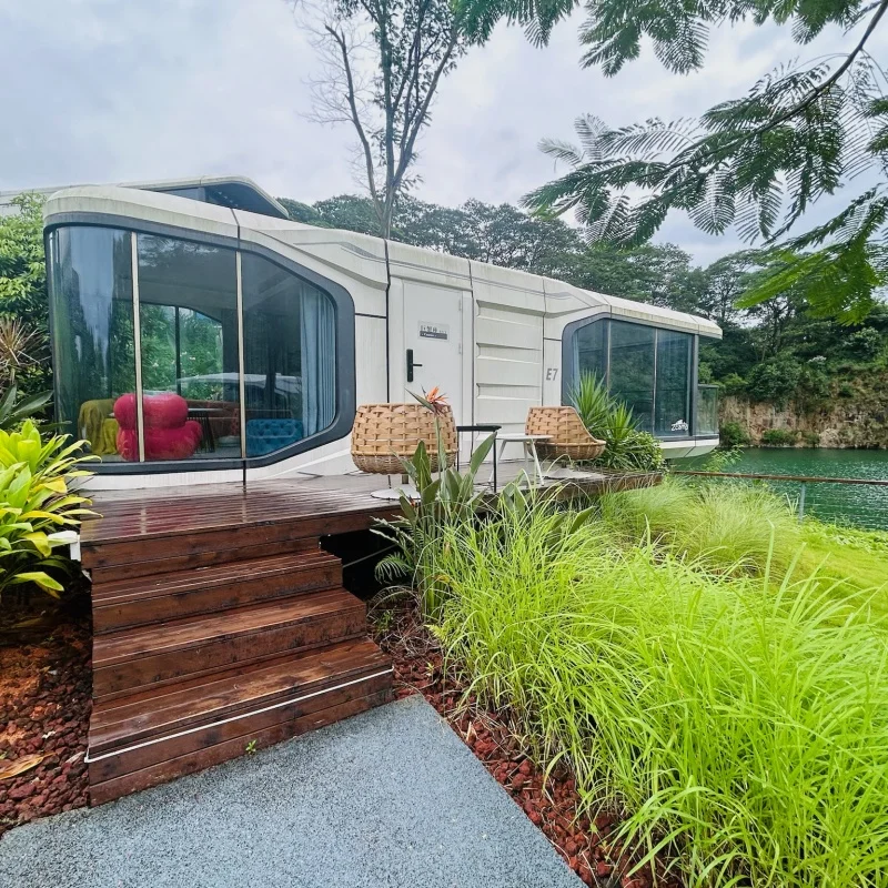 Space Capsule Ready Made Smart Camping Mobile Homes Superior Bachelor Apartment House With Voice Control Smart House Mobile Home