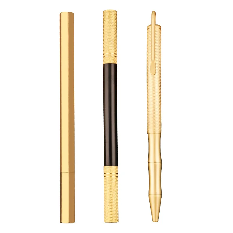 new CNC logo brass pen Titanium pen