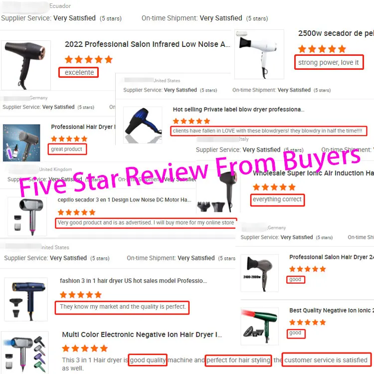 2023 new arrivals hyaluronic acid negative ion brushless hair dryer custom logo blow dryer electric salon hair dryer for sale