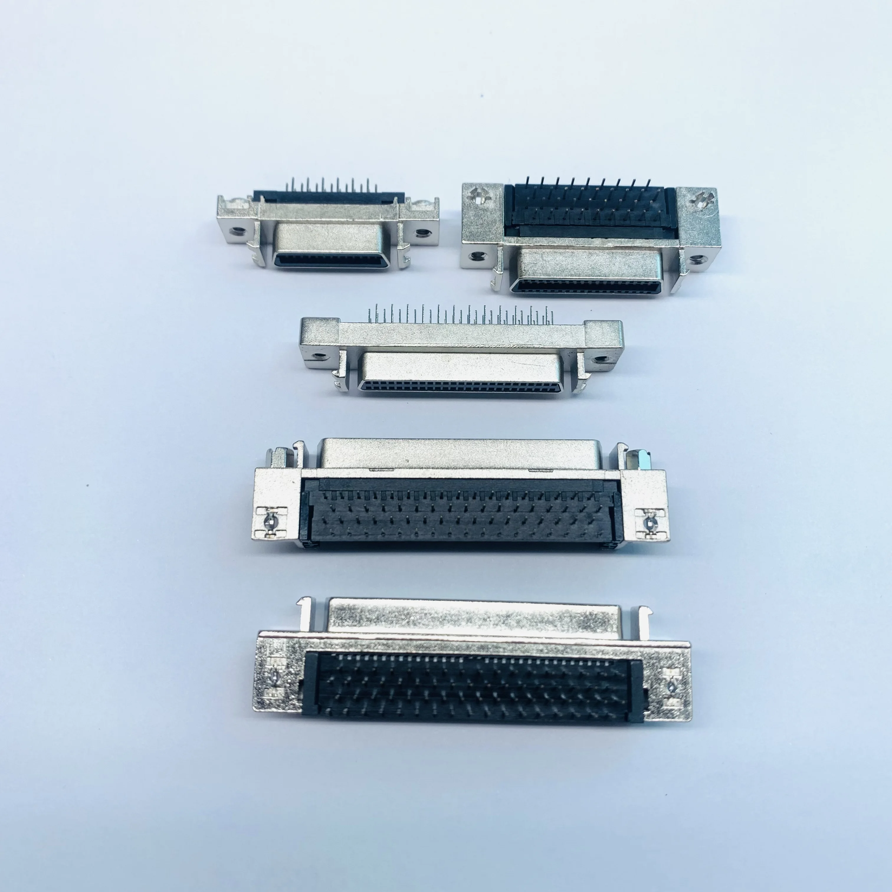 Custom 68pin Crimp Cable type SCSI Connector Type Male SCSI Servo connector with 1.27mm pitch SCSI MDR Mini D Ribbon Connector