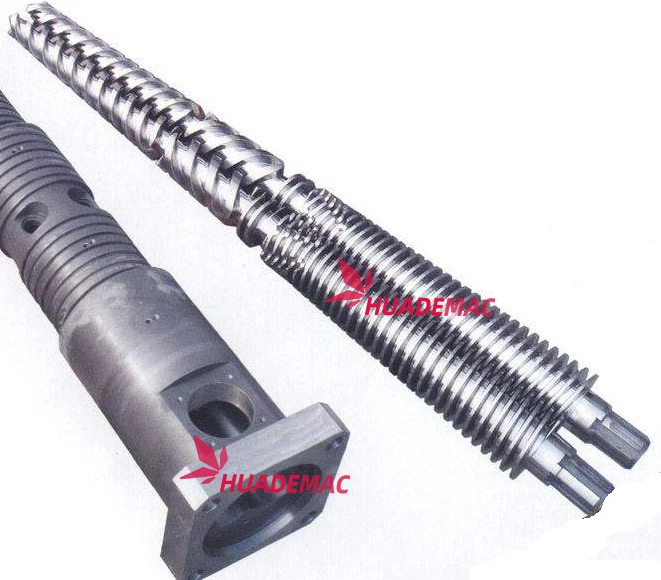 zhangjiagang Cleap PVC Conical Twin Screw Extruder UPVC PVC material double screw plastic extruder