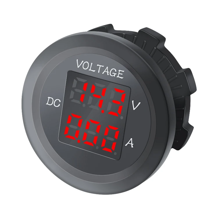 A47 DC 12V 24V LED Voltage Meter Digital Voltmeter Ammeter