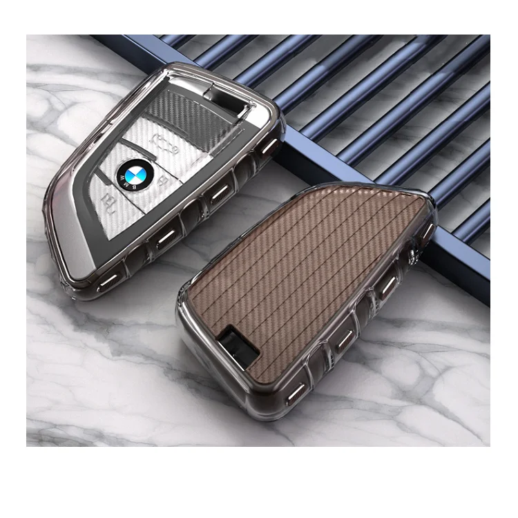 Новый прозрачный мягкий чехол для автомобильного ключа из ТПУ BMW