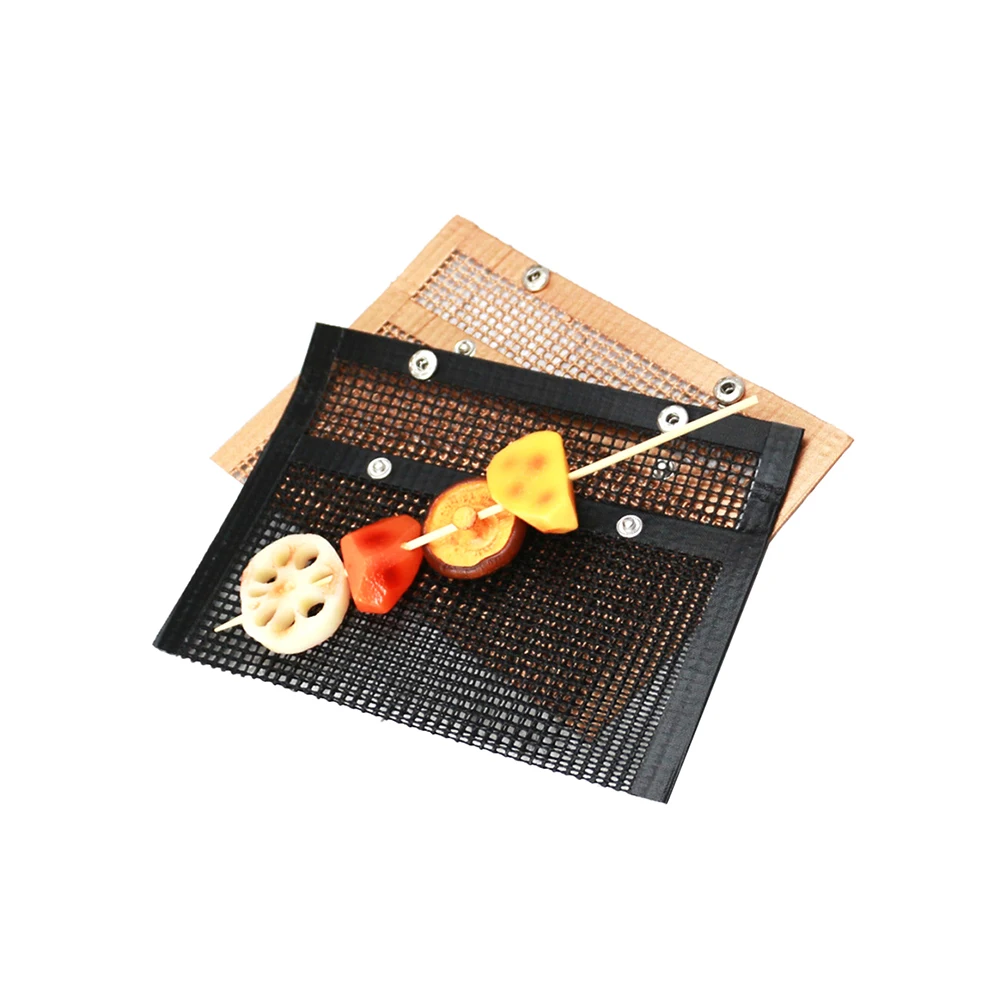 Best Seller Barbecue Accessories PTFE Mesh Bag Non stick Easy Clean BBQ Grill Mesh Bag