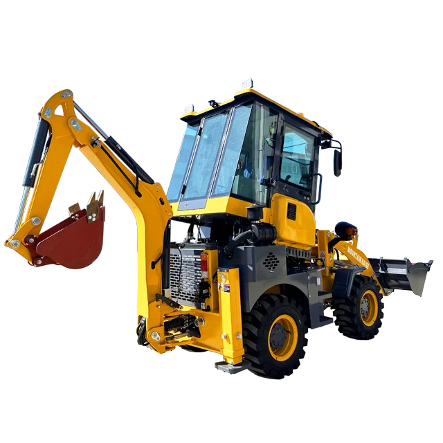 Mountain Raise China Small Backhoe Loader MR15-10 4WD Mini Towable Wheel Loader Tractor Mini 4x4 Tractor Excavator Digger