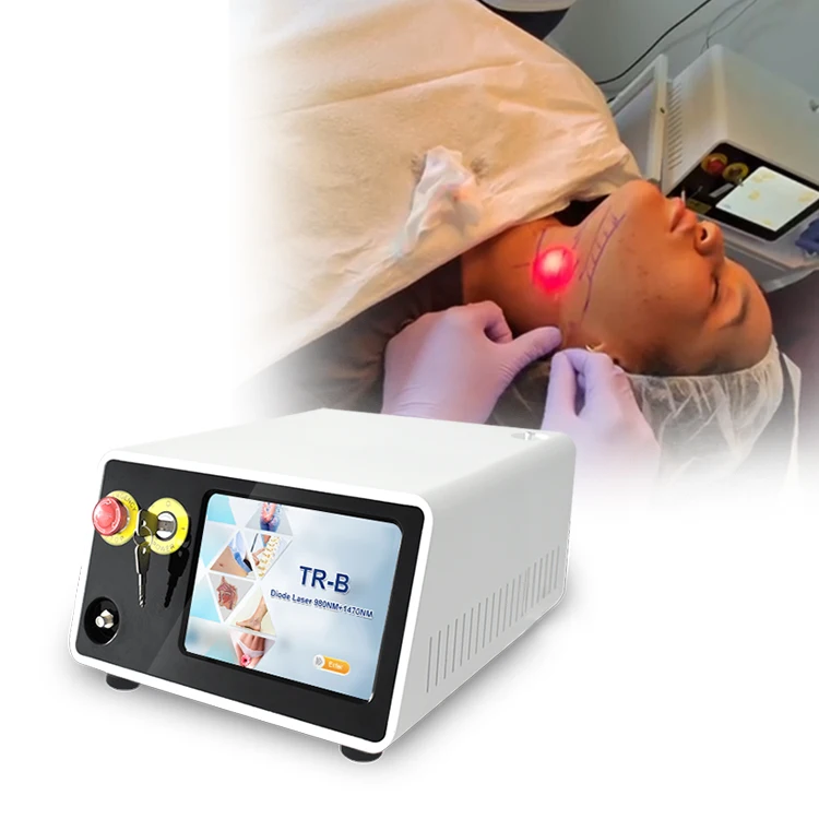 Triangelaser new 1470nm  device for skin tightening  body fat removal slimming laser diode 980 1470 endolaser