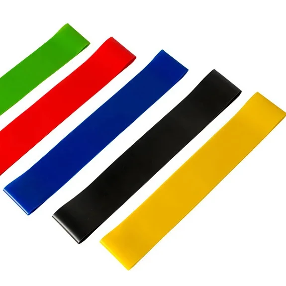 Homegym Cross Natural Running Exercise Fitness Custom Logo Short Power Workout Strength Loop Mini Latex Pink Resistance Bands