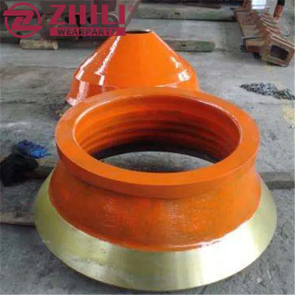 Cone Crusher Spare Parts Mn13 Mn18 Mantle And Concave Bowl Liners For Various Brand And Accept Customized