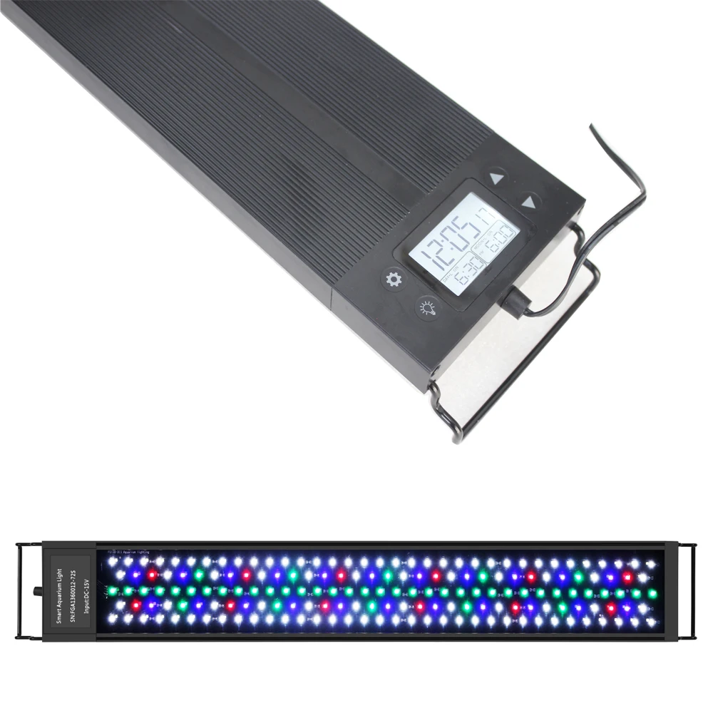 2 фута 3 спектра RGB A PLUS аквариум светодиодный свет для посадки аквариума с выдвижными кронштейнами