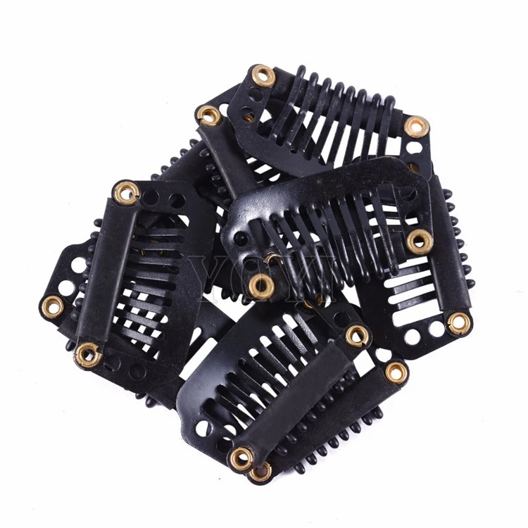 3.2CM U-shape Small Metal Clips 6 Teeth Combs Clips DIY Hair Wig Clips For Hair Extensions replacements toupee