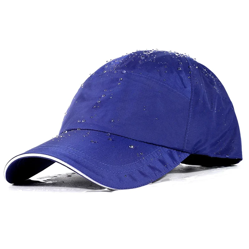 Mens Waterproof Golf Baseball Cap Outdoor Custom Logo Blank Adjustable Upf50+ Sport Dad Hat