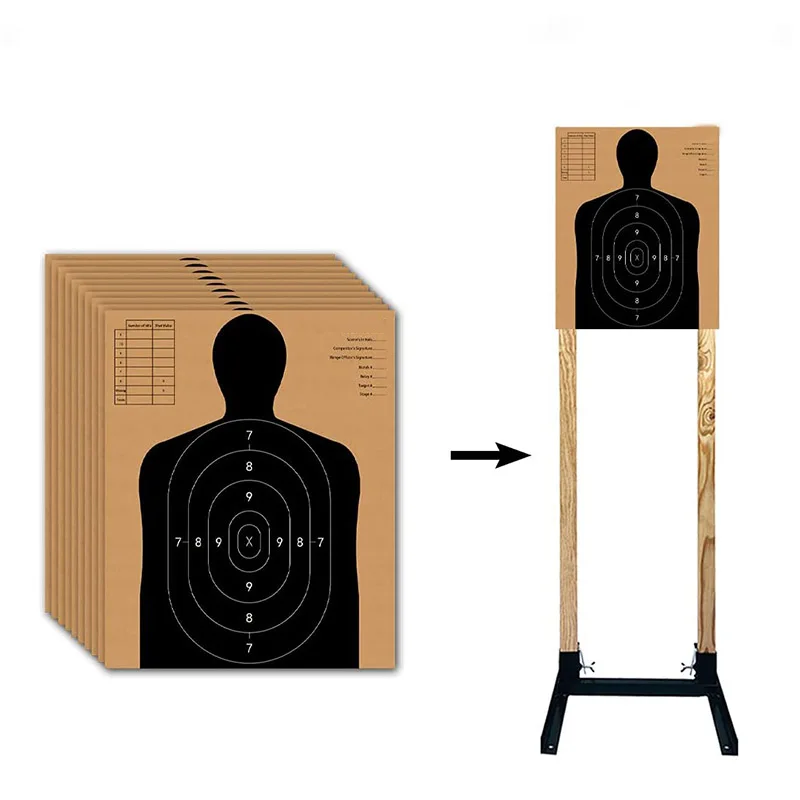 Large Range 18 X 24 Inch Paper Shooting Targets Card Stock Silhouette Reactive Splatter Shooting Target