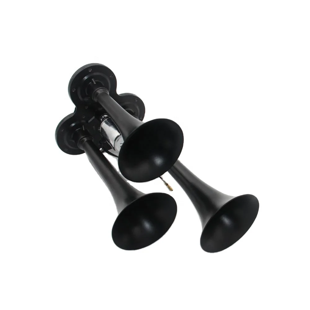 High Quality 12V 24V Super Loud  Model Powerful 3 Pipes Trumpet Air Train Horn Car Horn  Truck Air Horn