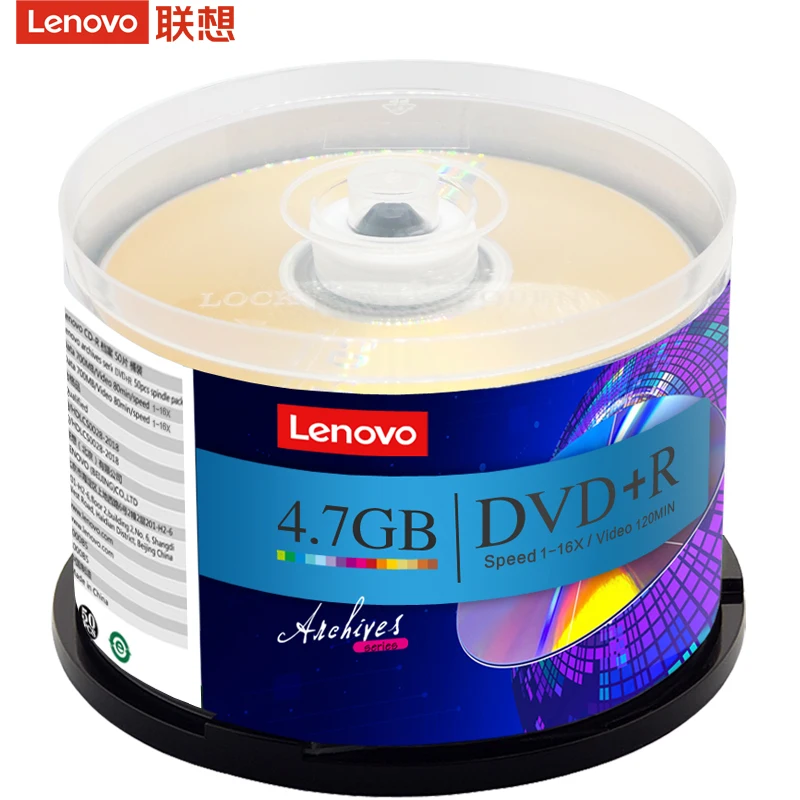 Singal layer movie burning 4.7GB dvd+r 16X music blank dvd disc for Lenovo