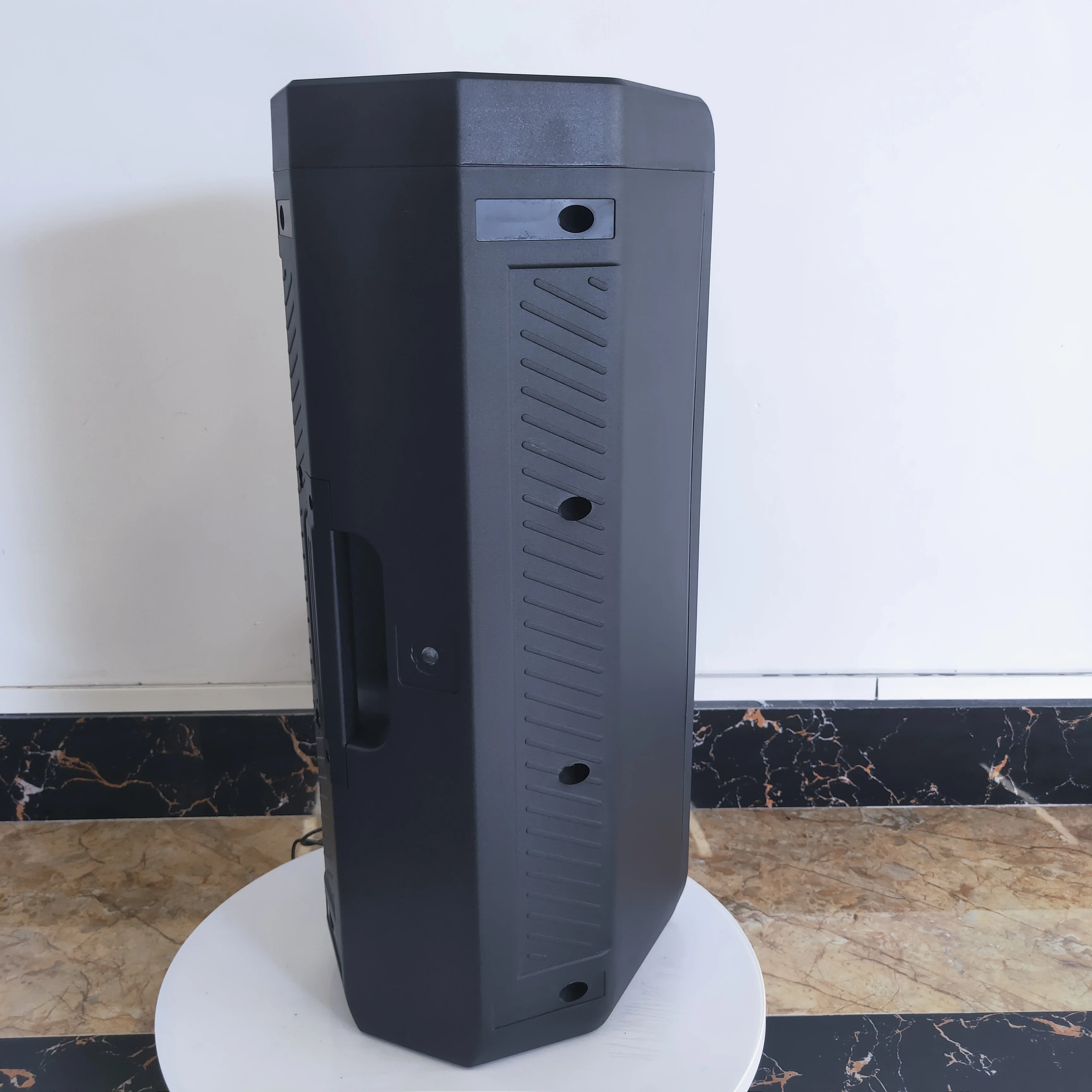 Plastic Speaker Boxes Empty Disco Lightoutdoor used power night Portable Trolley Speaker With Subwoofer led light speaker