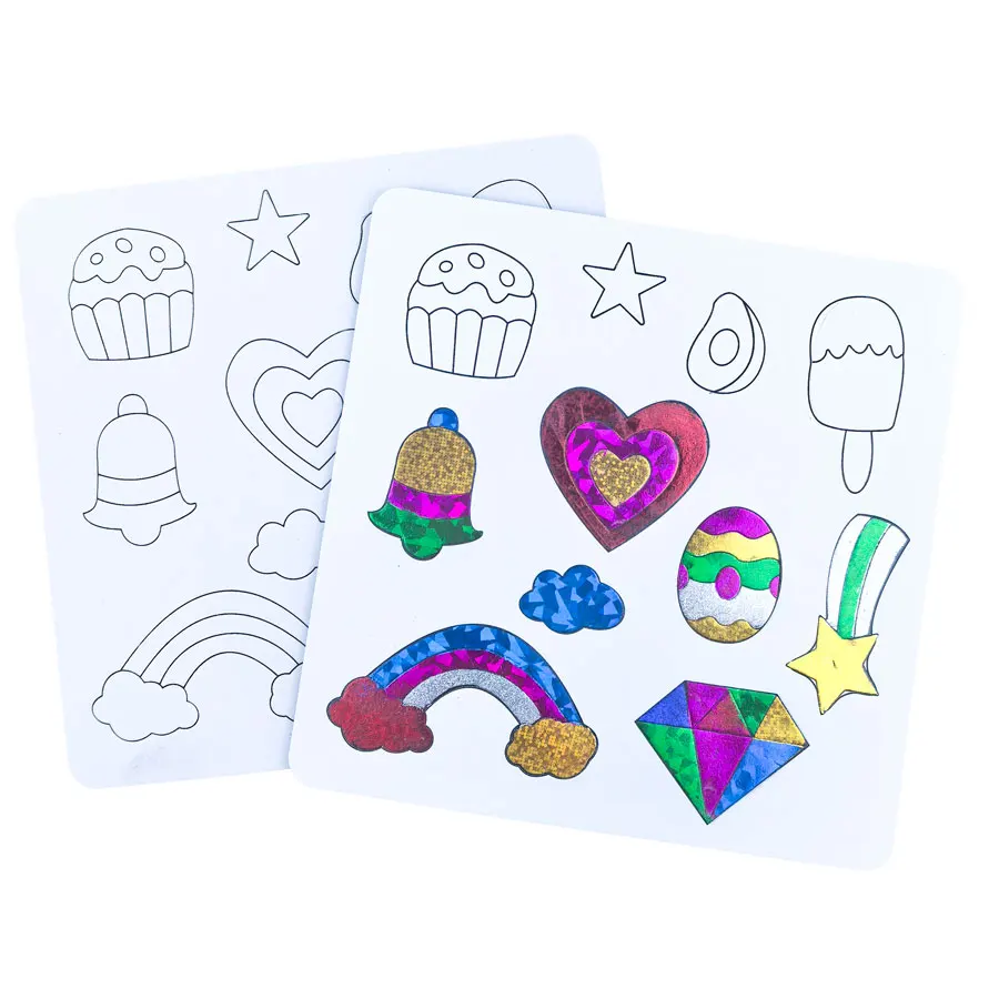 Customized Foil Craft Kit Children DIY glitter foam Foil Art For Kids