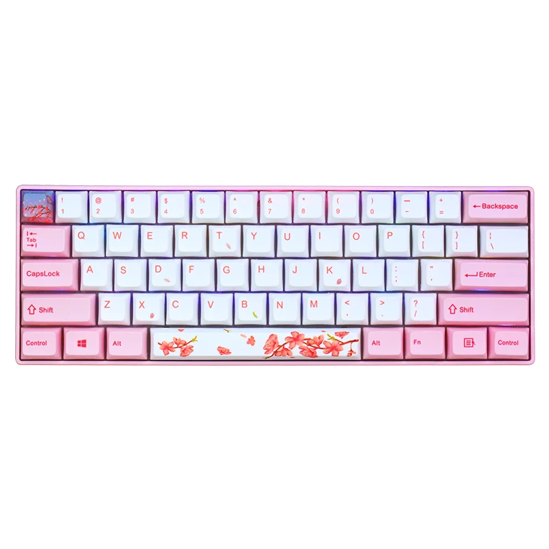 Wholesale Wired Wireless RGB Backlit Gaming Mechanical Keyboard 61keys Hot Swap Keyboard