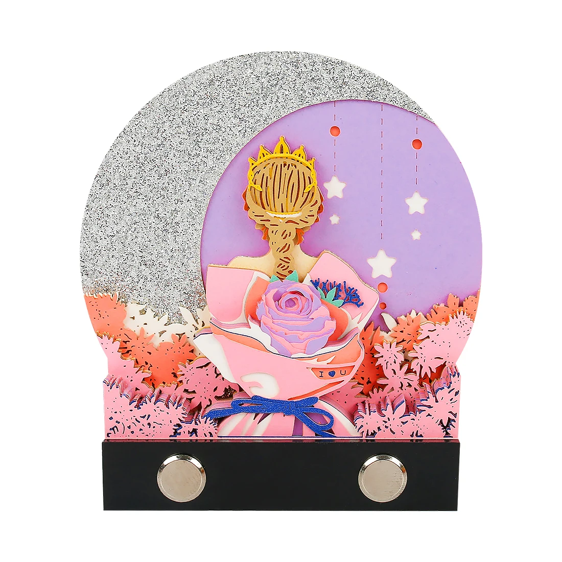 Creative Gifts for Girls Desktop Small Ornaments Paper Carving Crafts Cute Post It Note Paper 3D Magnetic Post It Note Pad