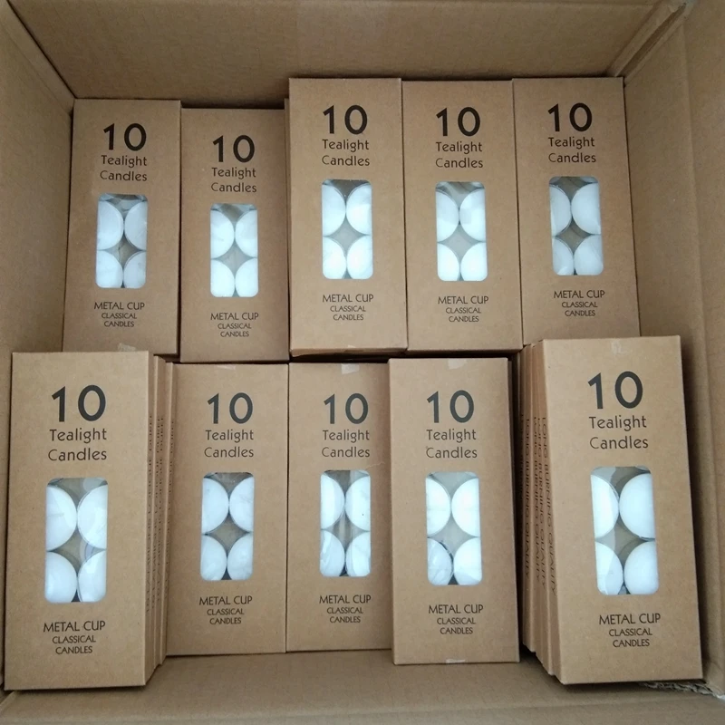 Tealight Paraffin Wax Candles Home Decor for Wedding Decoration Centerpiece Party Dinner Luxury Valentine