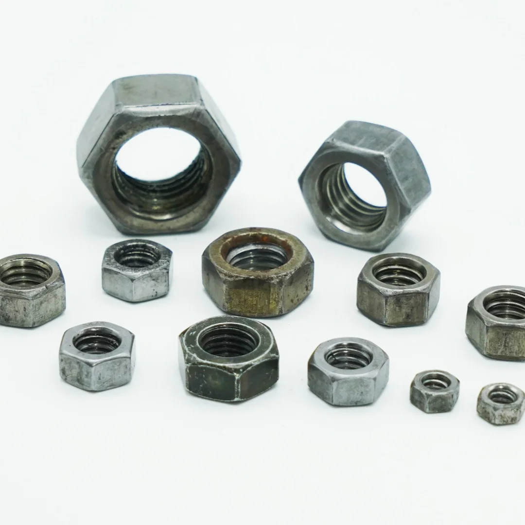 HEX NUT  black oxide hot dip galvanizing  zinc plated grade 4  8  10  12