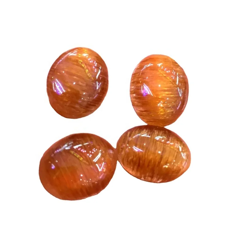 Natural Rutilated Quartz Round/cush/oval/pear Shape Cabochon Make Wholesale