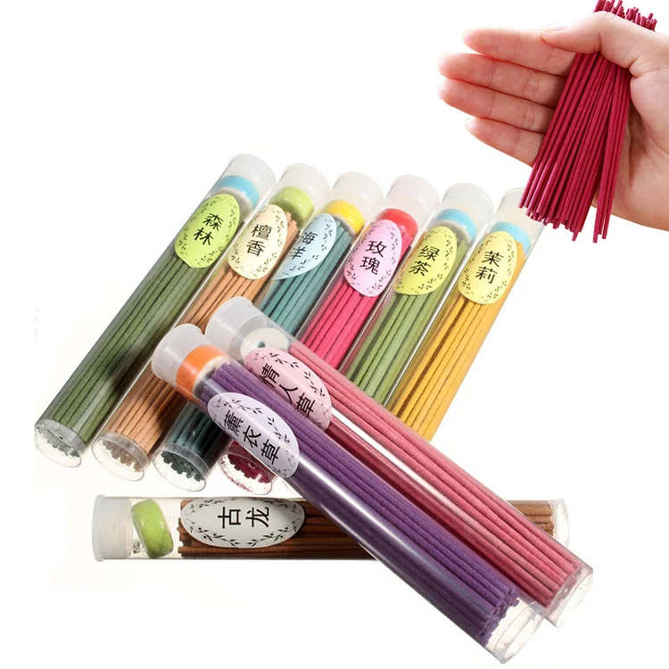 50 Sticks Incense Burner Natural Aroma Clean Air Indoor Spices Sandalwood Rose tower Incense