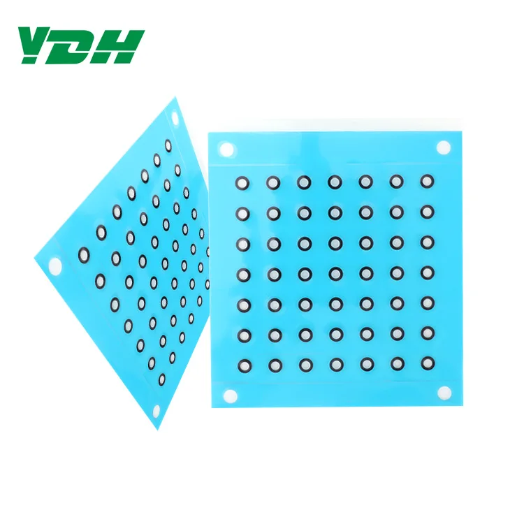 
High Adhesion Pressure Sensitive Adhesive Double Sided Pe Foam Tape Blue Film White Glue 