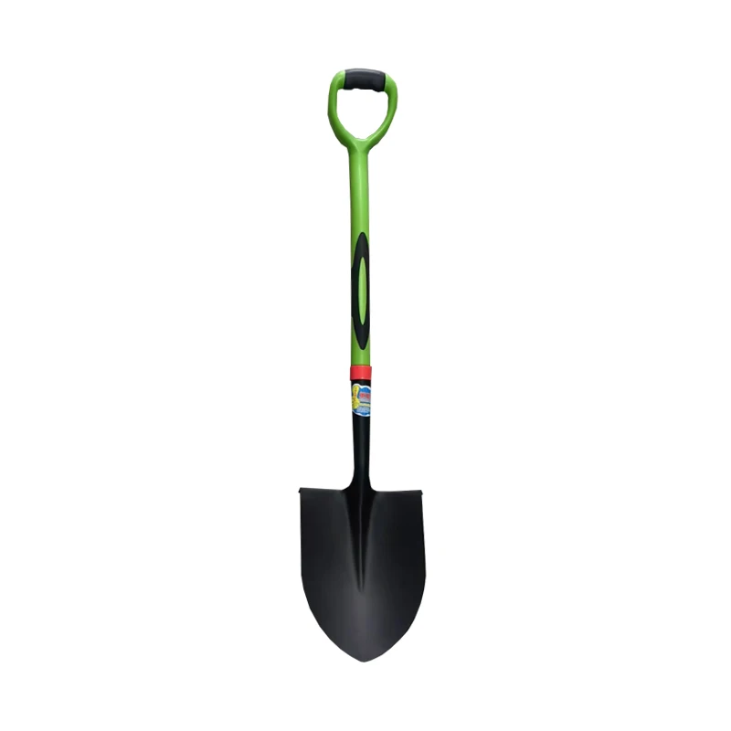 Shovel with plastic handle S518 point Shovel Farm shovel Type D plastic handshake