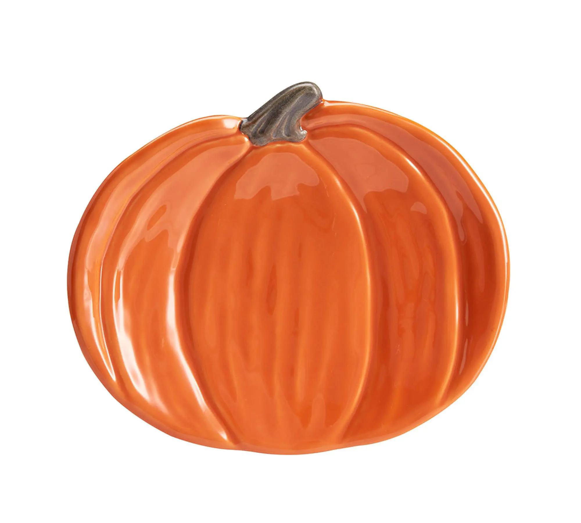 Set of 4 Pumpkin Shape Salad Plate Create Halloween plate Ceramic Plate