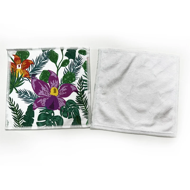 custom logo size sublimation printed dry soft towel microfiber lens glass fabric cleaning cloth jewelry handkerchiefs