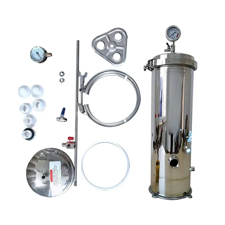 1 Micron 0.1 Micron Cartridge Water Filter Housing for Food Filtration System
