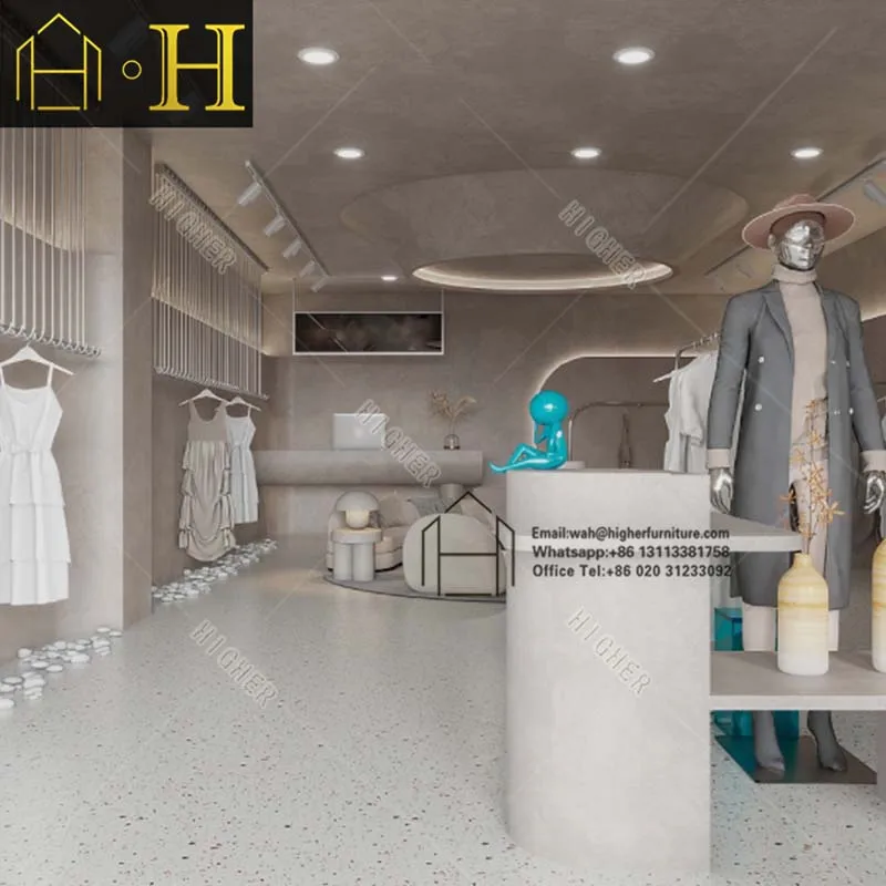 Хит продаж стеллаж для одежды мебель современный магазин оборудование магазина