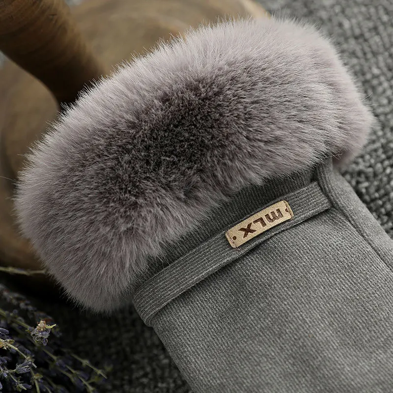  New Hot Sale Ladies Warm Mittens Winter Outdoor Sports Riding Thick Touch Screen Windproof Women Gl
