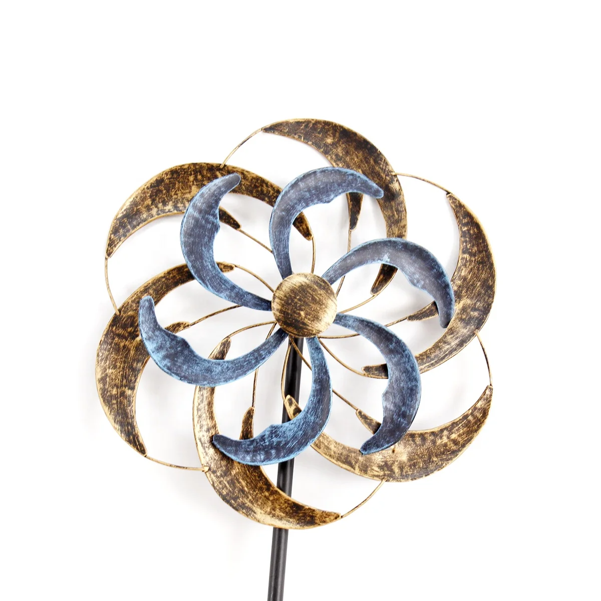 FUHUA New Wind Spinner Outdoor Garden Decor Kinetic Wind Sculpture Metal Windmill for Outdoor Yard Patio