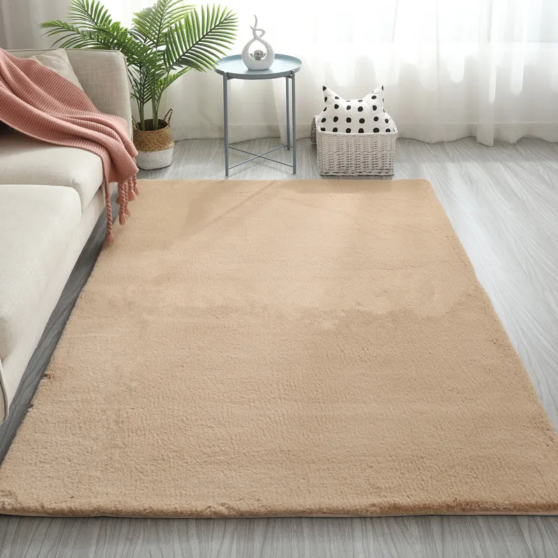 The Fluffy Fuzzy indoor home decorative design	soft comfortable Faux Fur Carpet Living Room