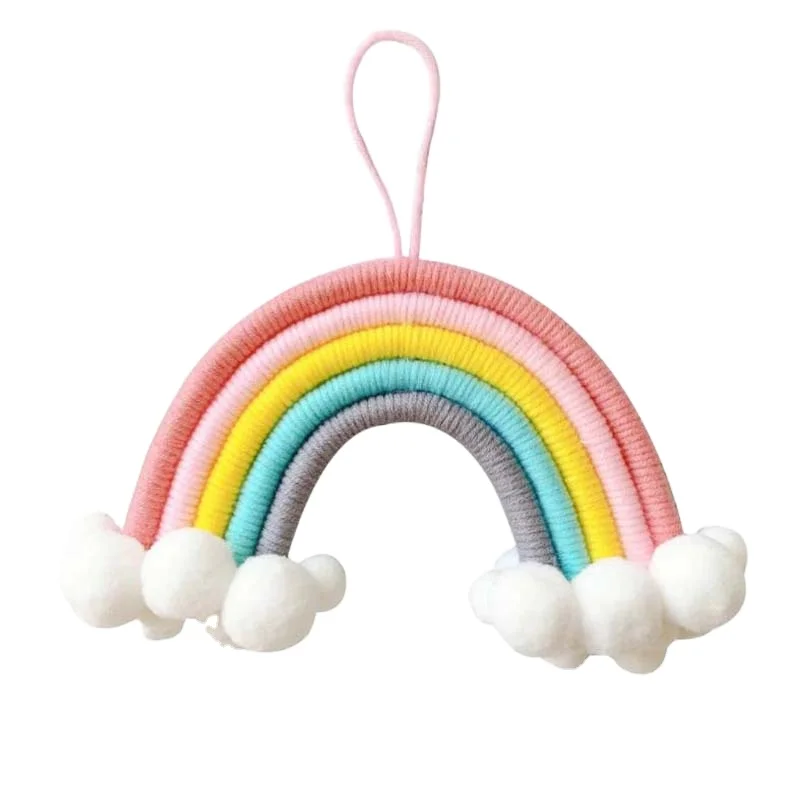 kids room wall decorations Colorful woven decorative ball wall hanging pendant art wall