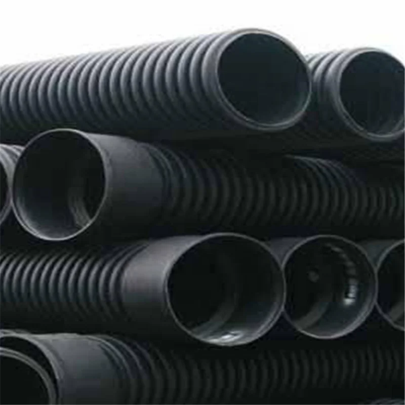 Двухстенная гофрированная труба DN 225 HDPE PE высокого давления ПВХ черная формовочная поливная дренаж ISO9001 Prettylion 5 9 м