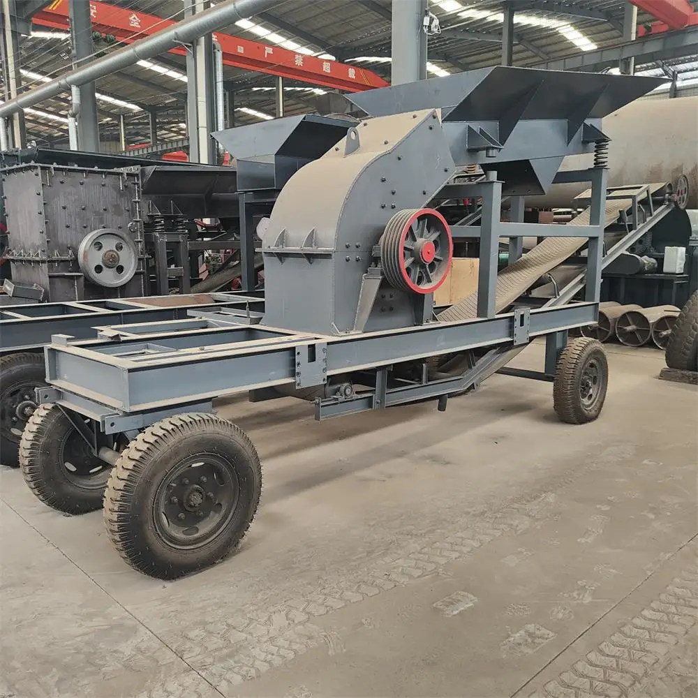 Capacity20tonsper Hour600x600hammer Crusher Hammer Crusher With Conveyor Diesel Hammer Crusher