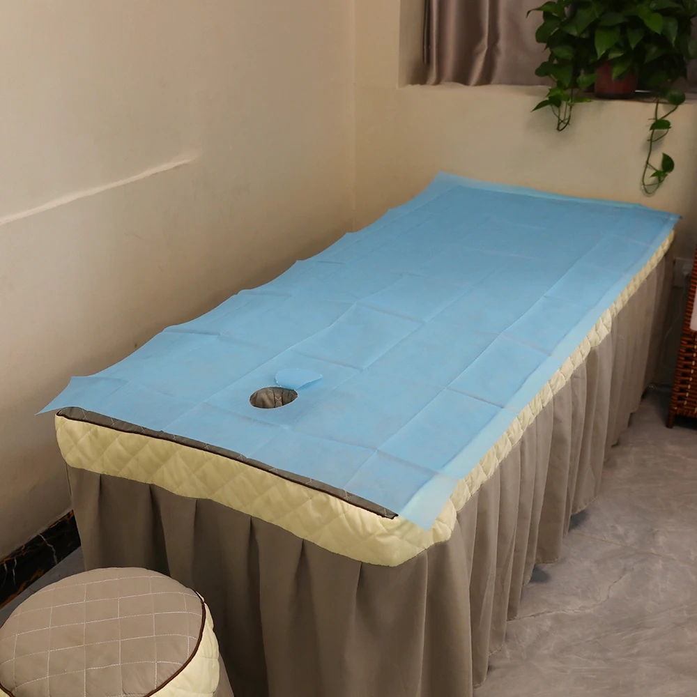 Factory Price Disposable Stretcher Cover Bed Sheet For Medical Waterproof Spunlace Nonwoven Fabric