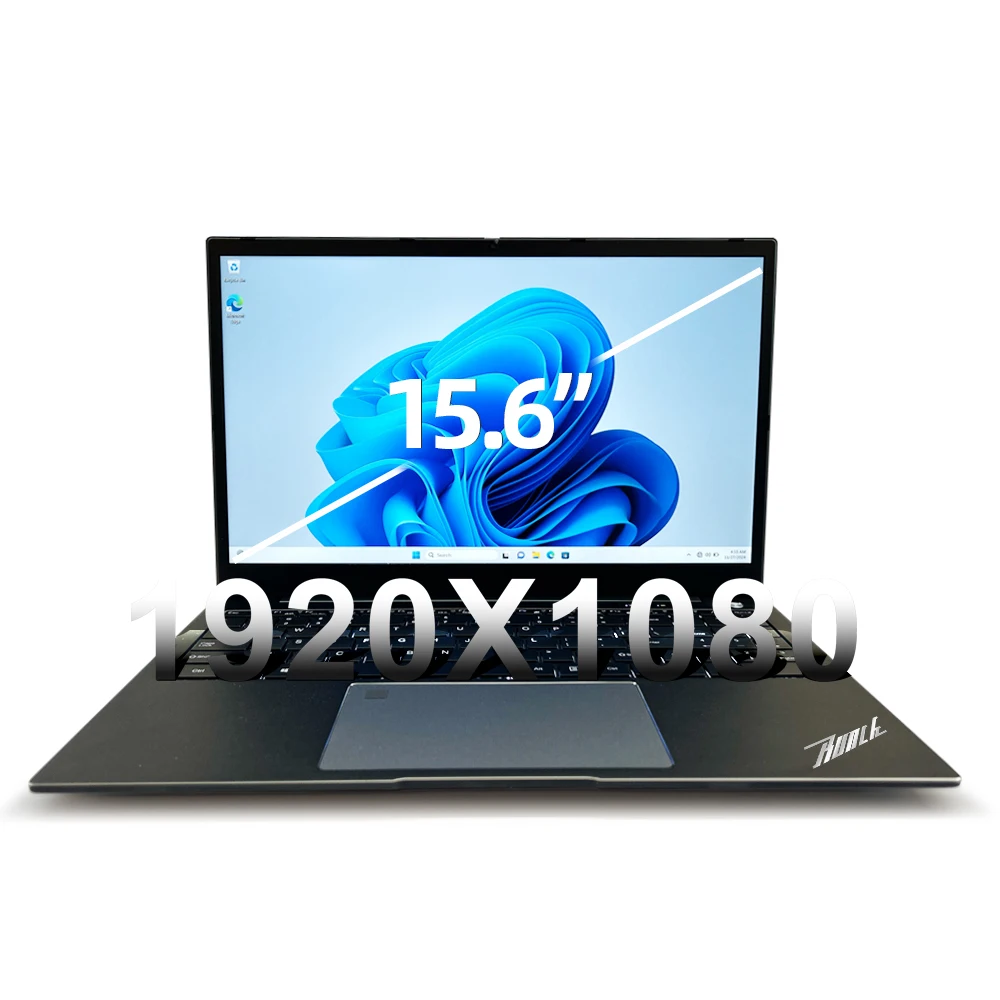 Laptop Computer 16GB DDR4 RAM Laptop 256GB SSD Quad-Core 15.6 Inch 1080P IPS Display Win11 Laptops WiFi 5 Fingerprint USB Type-C