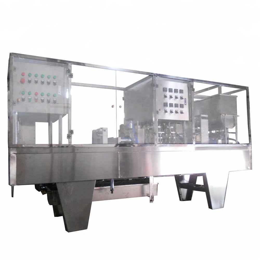 automatic ketchup cups 4 oz cups filling machine soda water juice jelly yogurt production line