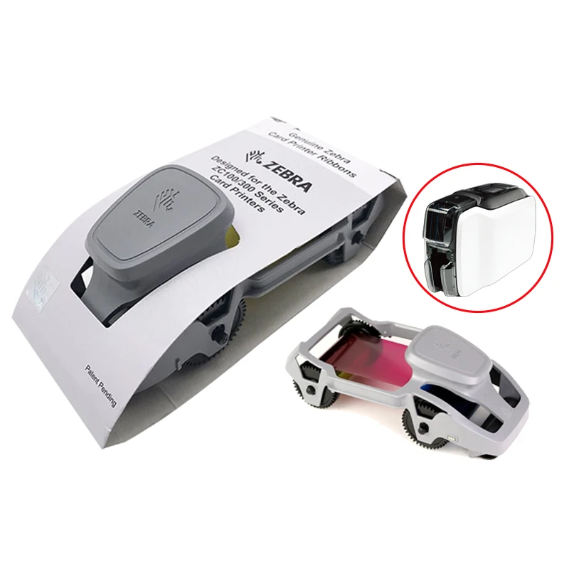 Zebra ZC100/300 лента 800300-250CN 800300-252CN 800300-301 черная для принтера карт