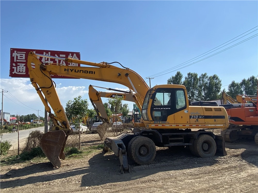 Hyundai 210 used wheel excavator , Hyundai 80 150 210wd , Hyundai excavators for sale