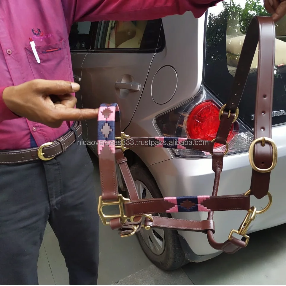 Кожаное поло с лямкой на шее