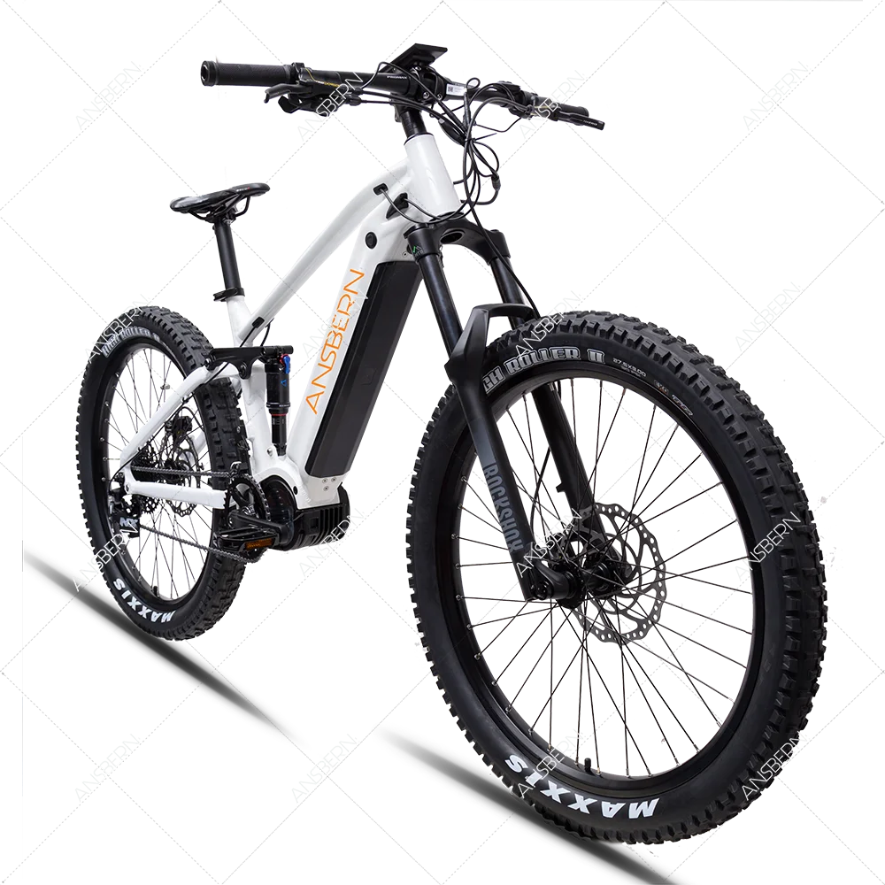 Ansbern New Arrivals Bafang MM G510 1000W 48v 17Ah Full Suspension Electric Sport Bike For Adults Two Wheels